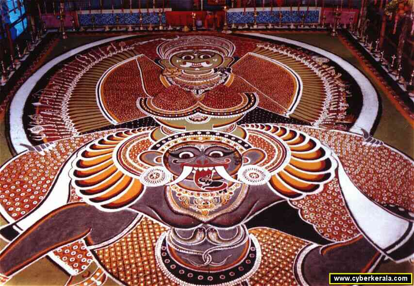 Completed Bhadrakali of 64 hands with Vethalam